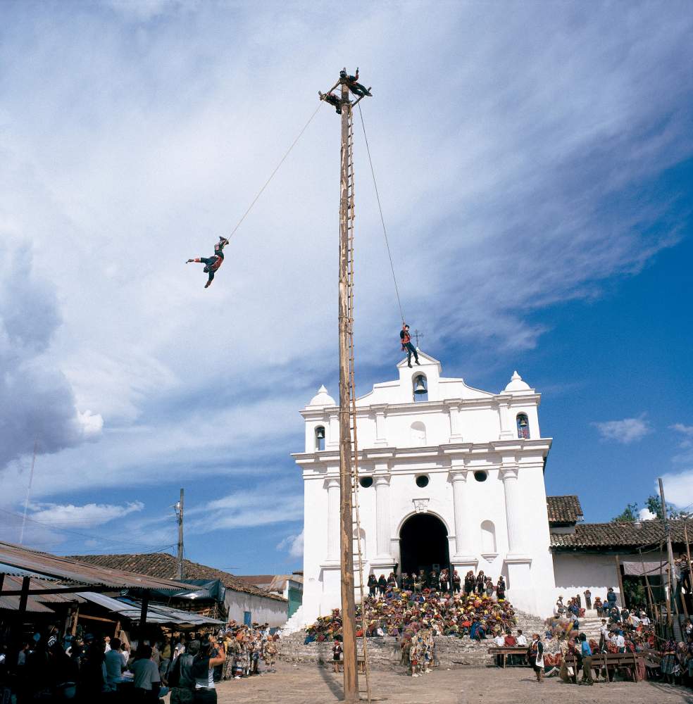 Iglesia Chichicastenango Riten auf dem Chichimarkt