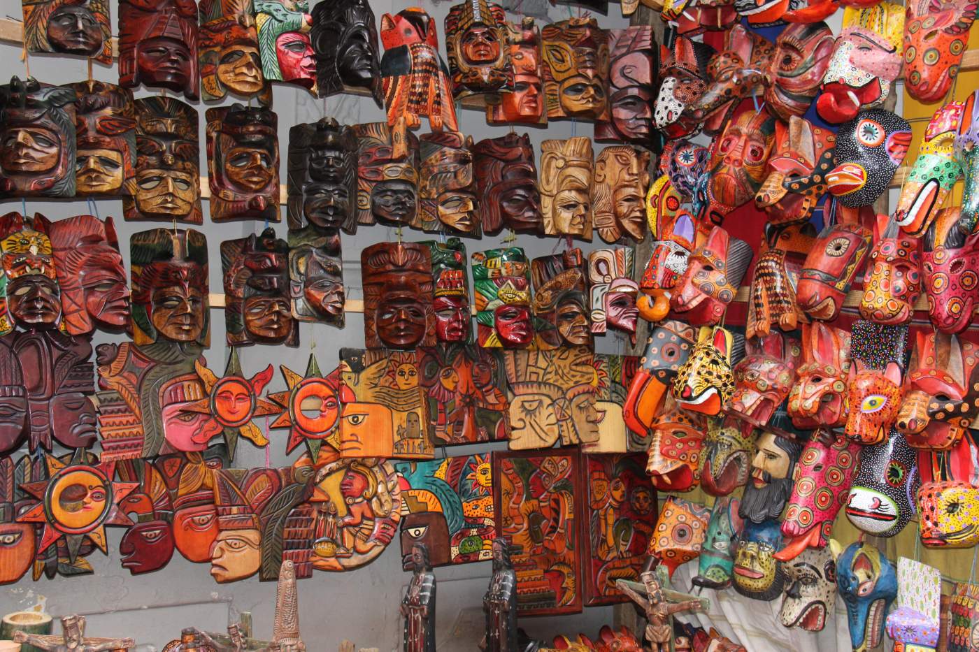 Artesanias im Chichi Markt Handwerk auf dem Markt in Chichicastenango